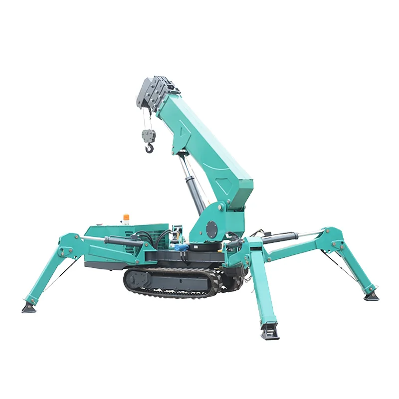 Новый дизайн YG гусеничный мобильный кран RC Yanmar двигатель кран-паук с летающей стрелой человек корзина