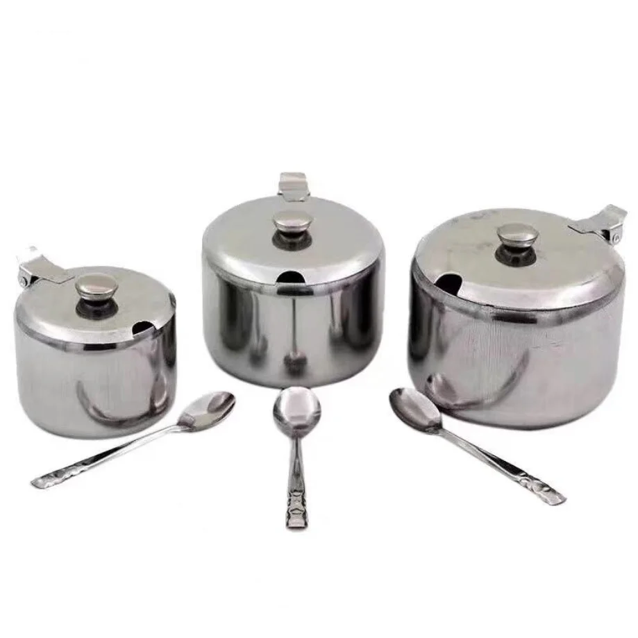 Stock for wholesales or customized production monosodium glutamate filling seasoning tank with covered sugar cup