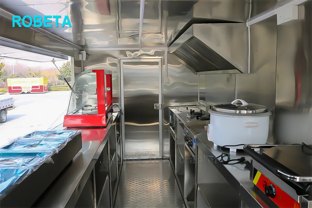 Remorque Hot Dog Mobile Foodtrailer Small Food Truck Restaurant Equipment Camiones Fruit Kiosk for Sale