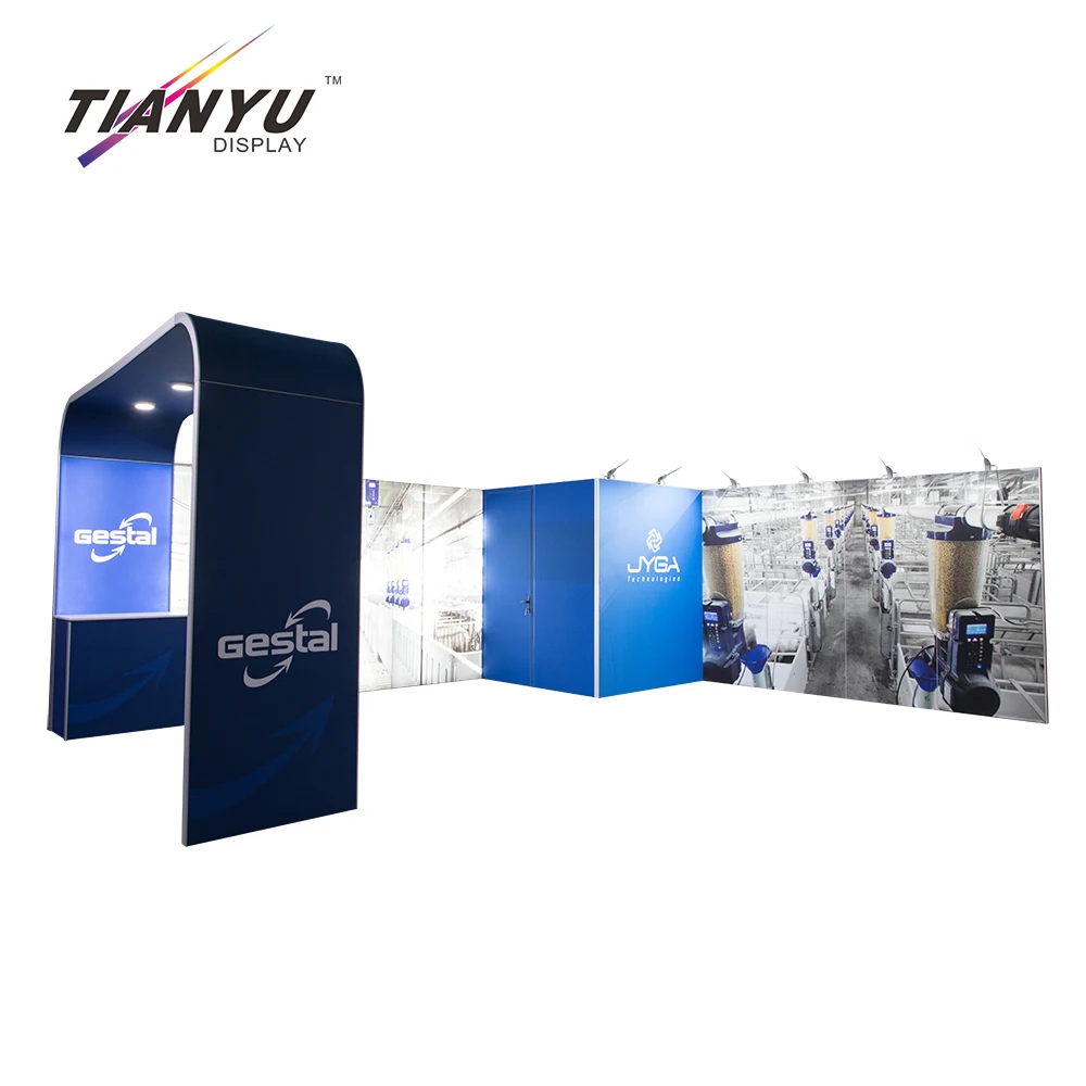Custom M-series System Easy Assemble Aluminum Light Box Backlit Trade Show Exhibit Booth Partition Walls Exhibition Booth