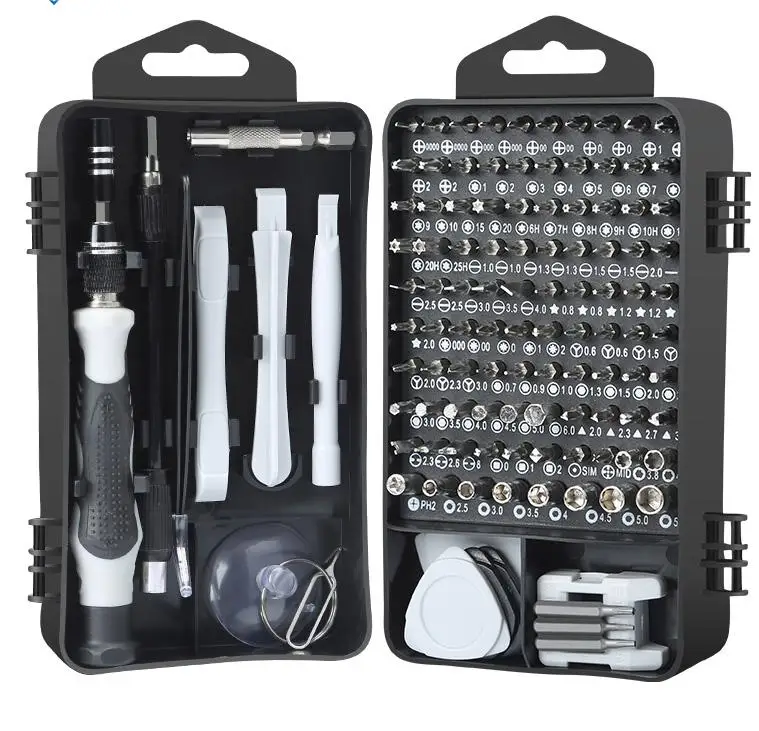 Hot Sale 122 in 1 Magnetic Mini Screwdriver  Repair Tool Kit for iPhone Series/Mac/iPad/Tablet/Laptop/Xbox Series/Camera