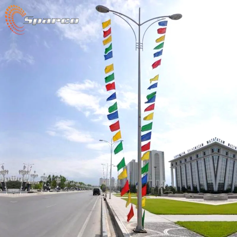 Высококачественный уличный фонарь Sparco высотой 8 метров из нержавеющей стали