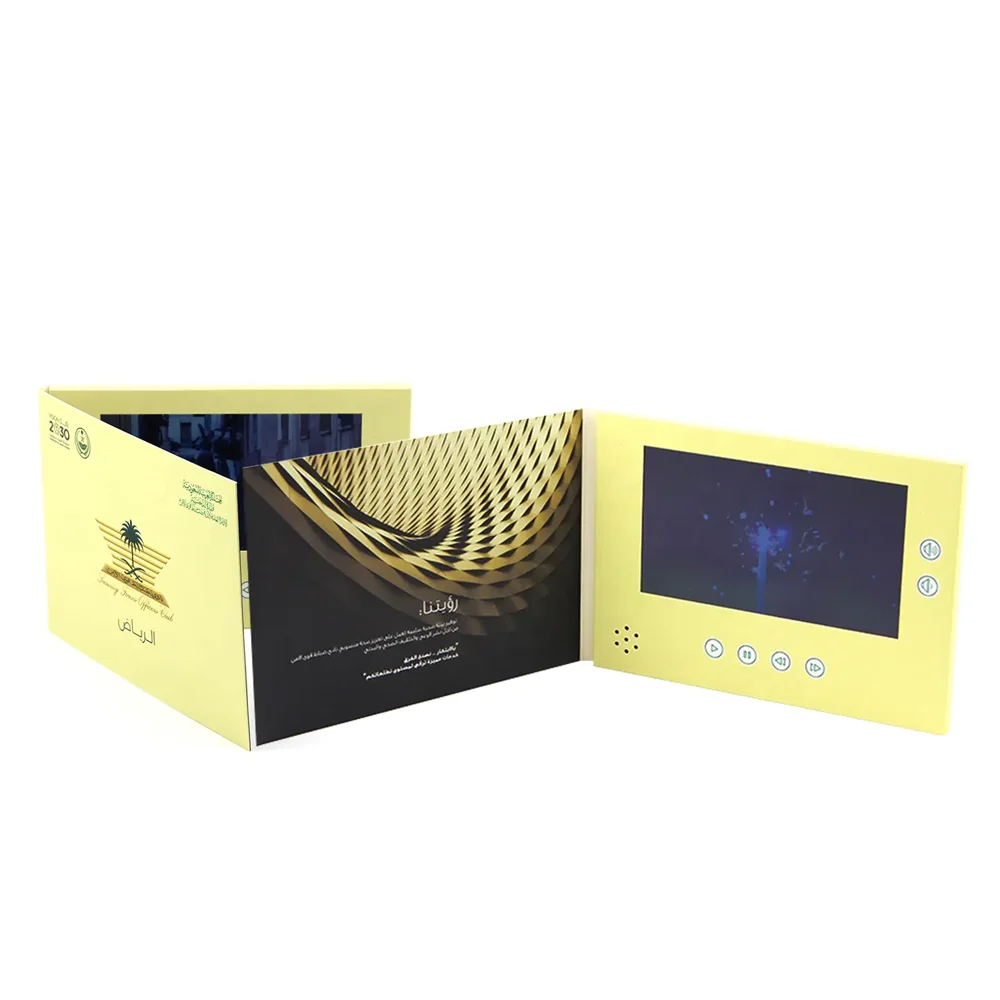 Пользовательские 4 3 5 7 10 дюймов цифровая книга ЖК tft экран видео брошюра для поздравительных подарков приглашение визитная карточка маркетинг