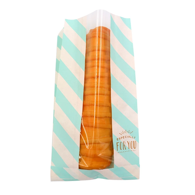 Factory Price Top Quality Food Packing and Clear Window Kraft Bag for Bread Kraft Paper Flexo Printing Recyclable Accept Carton