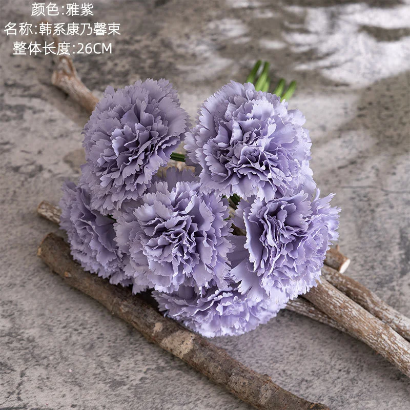 Wholesale High Quality Artificial Silk Real Touch Loose Carnation Flowers For Wedding Home Decoration