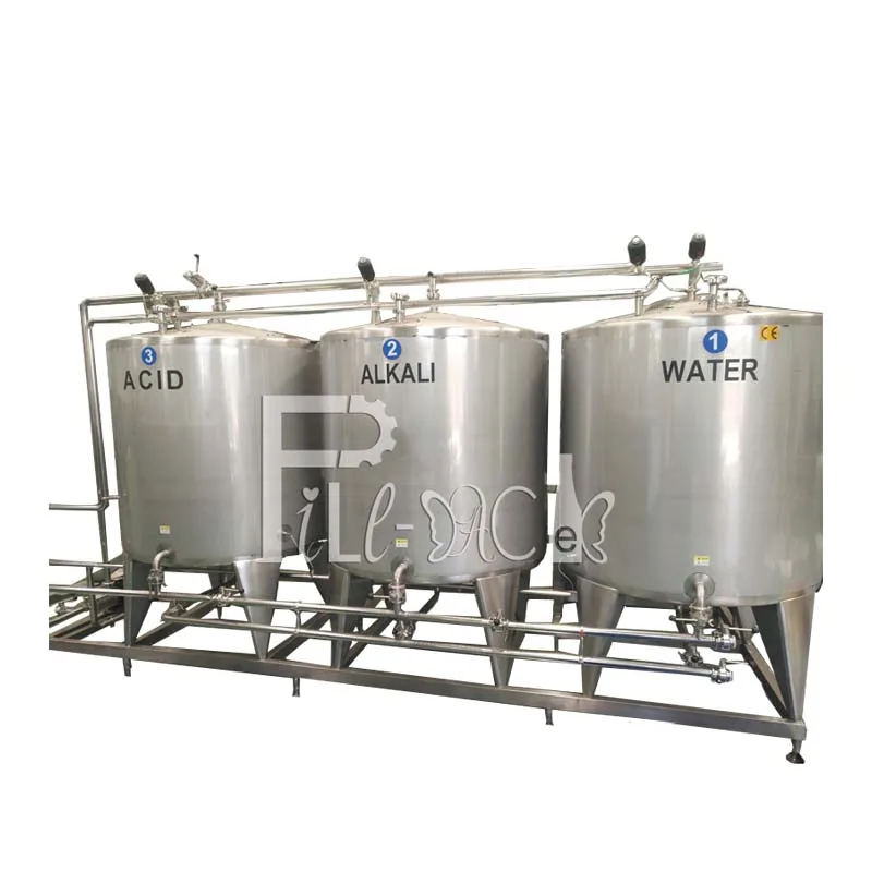 Двухслойный резервуар 500L CIP Машина с электрическим нагревом