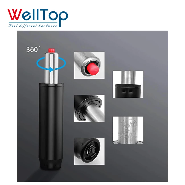 Новая мебельная фурнитура WELLTOP газовый пружинный подъемник Регулируемый Гидравлический сменный баллон демпфер давления для офисного кресла