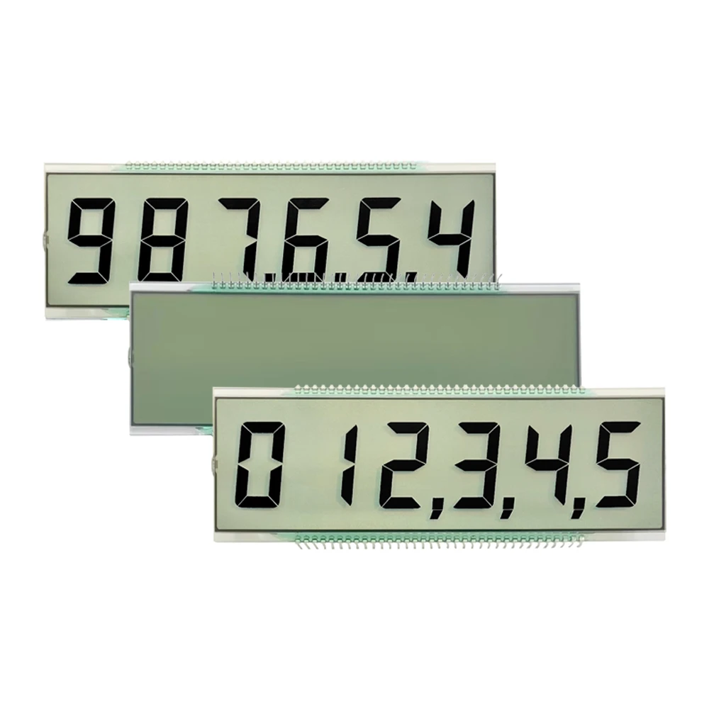 Cheap price custom segment lcd display segment displays screen TN Positive 3.0V 7 monochrome segment lcd display module