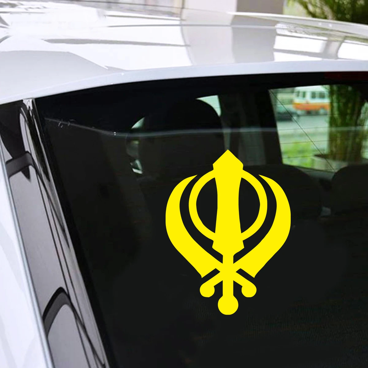 Наклейка с символом сикха для автомобиля окна двери бампера ноутбука Виниловая наклейка Настенный декор подарок высечка на окно