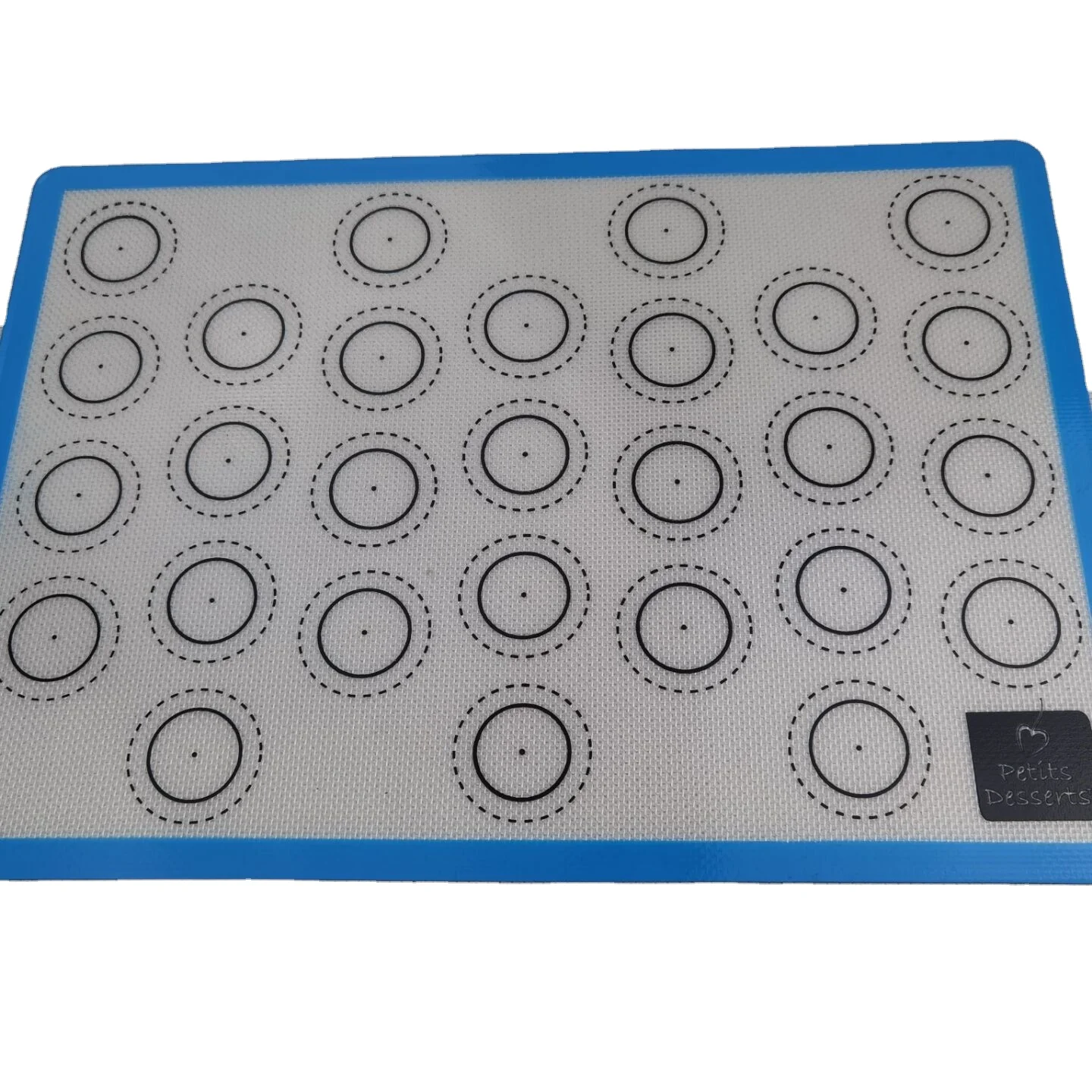 Non Stick Silicone Macaroon Baking Mat for toaster oven, Perfect Silicone Liner for Making Macarons, Pastry, Pizza, Bread