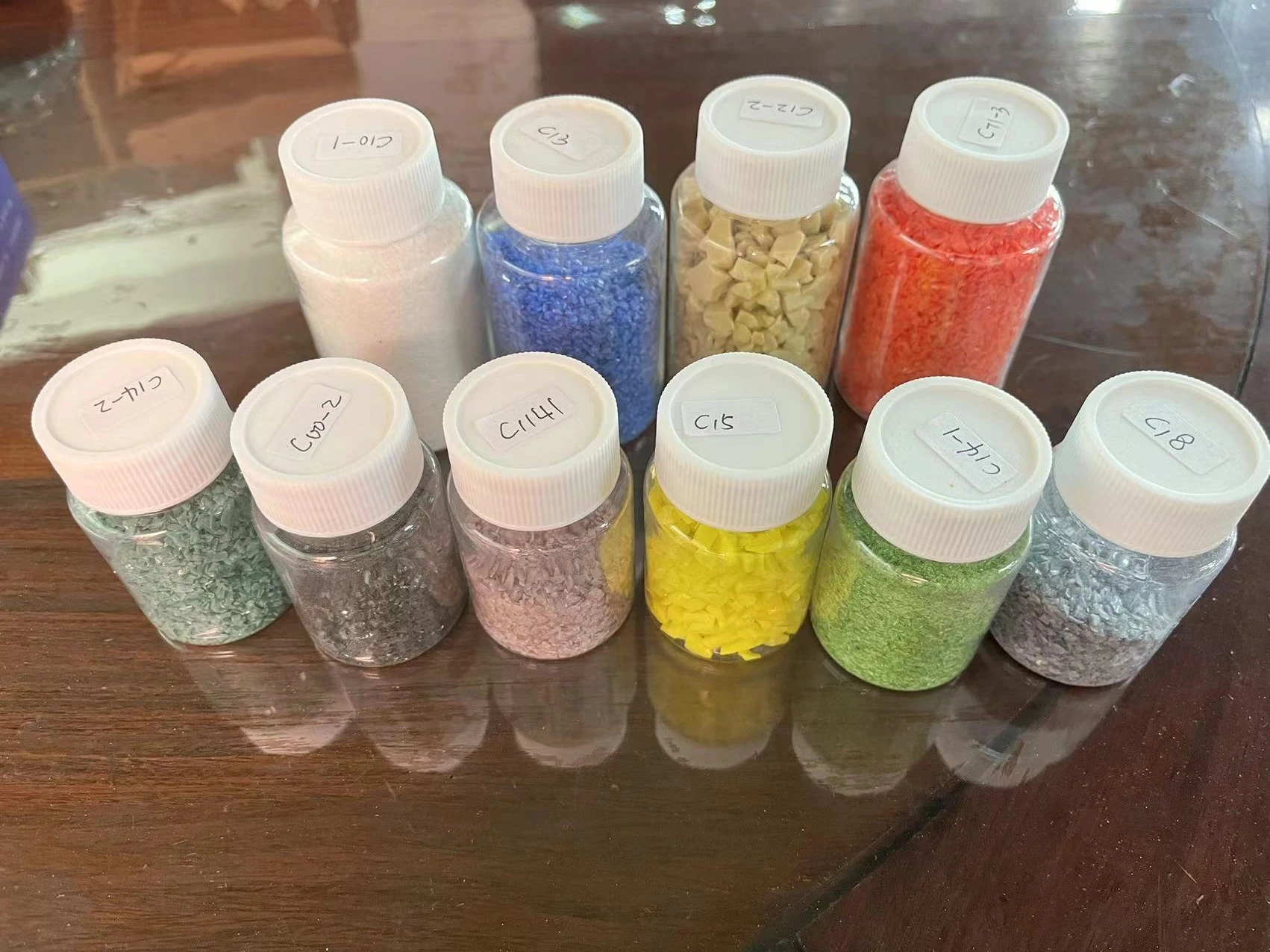 Wanda Factory Store Multi Colors Hot Melt Kiln Glass Fusing Glass Powder Frit COE90 COE96 For Sales