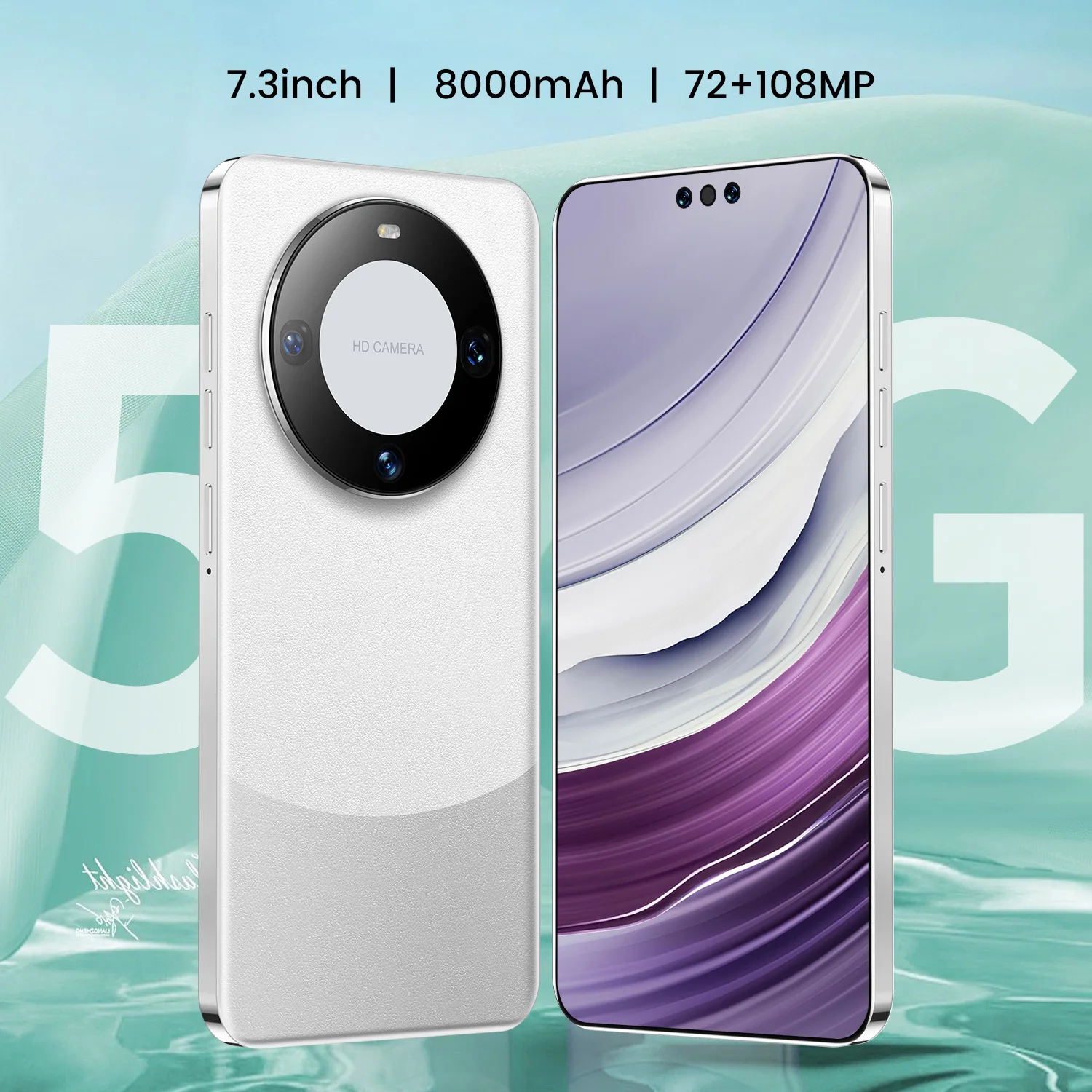 Hot Selling Mate 60 Pro+ Original 12gb+512gb 72+108mp Face Unlock Full Display Android13 Cell Phone Smart Mobile Phone