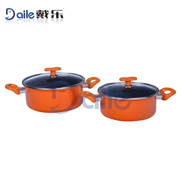 Factory direct wholesale cheap cooking cast iron non-stick enamelware casserole pot