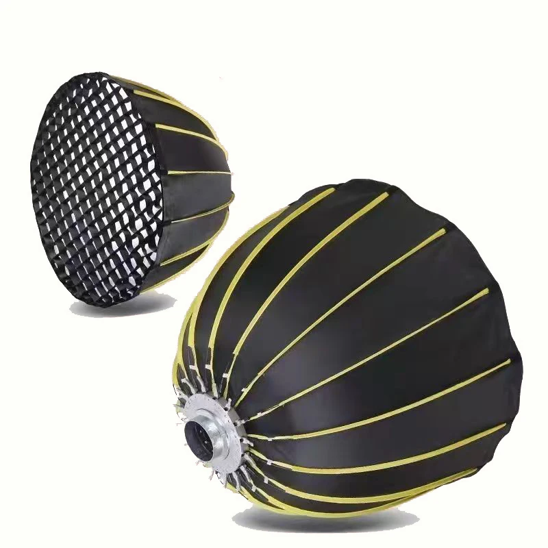 Professional Deep Parabolic Quick Loading Metal Bowens Mount 70/90/120cm Soft Light Box with Grid Cover for Photography