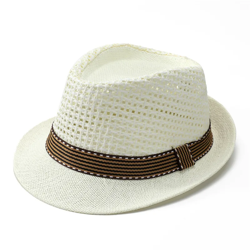 Wholesale Outdoor Unisex Breathable Design Summer Custom Women fedora panama straw hat For Men