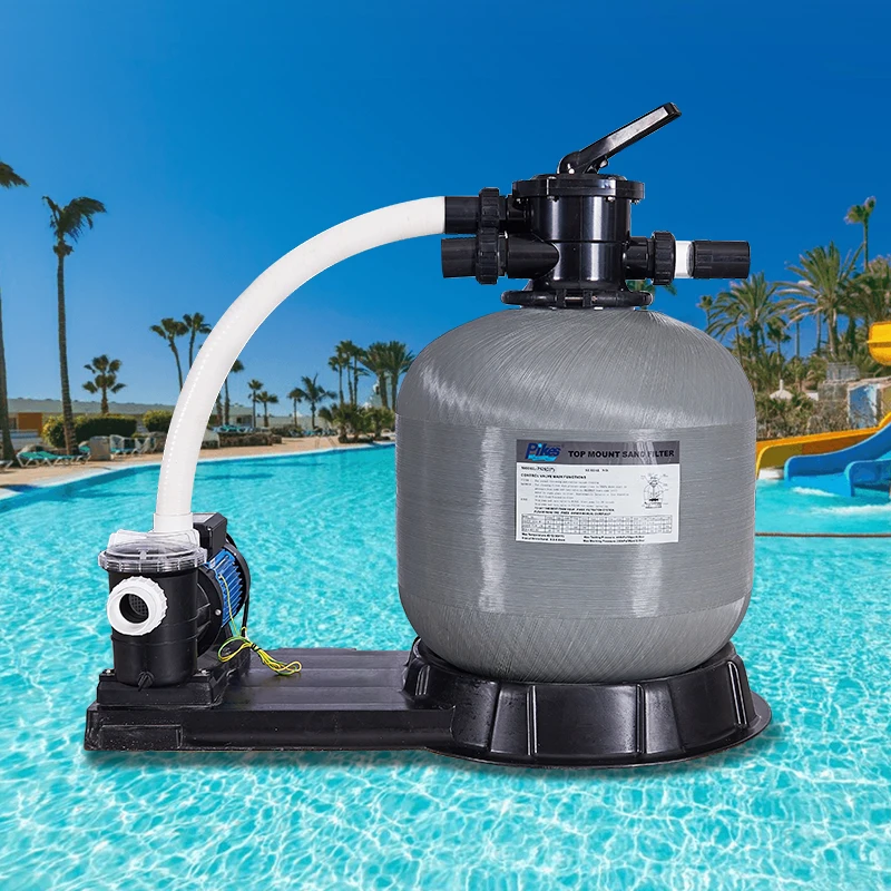 Sand Filter System with Pump For Swimming Pool Deep Clear Fiberglass Combo Filter