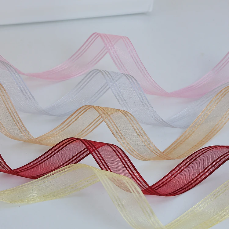 Высококачественная шифоновая лента ручной работы «Grey DIY» для праздничных свадебных украшений и упаковки подарочной коробки