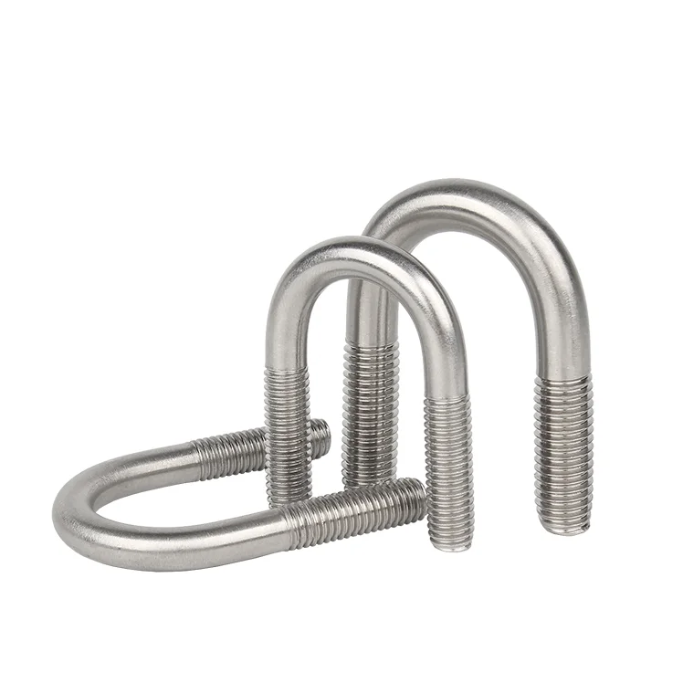 Customize M4 M5 M6 stainless steel SS304 316 anchor bolt J hook bolt U bolt and Nuts