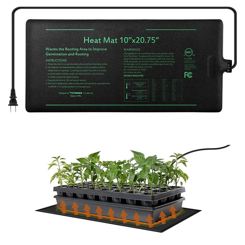 Plants & Flowers Seed Germination Home Garden Planting Heat Mat Propagation  Electric Plant Heating Pad