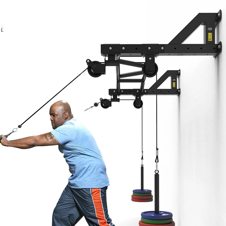 Multifunction strength training pulley block single parallel bars wall mounted Pull up bar Home gym fitness equipment