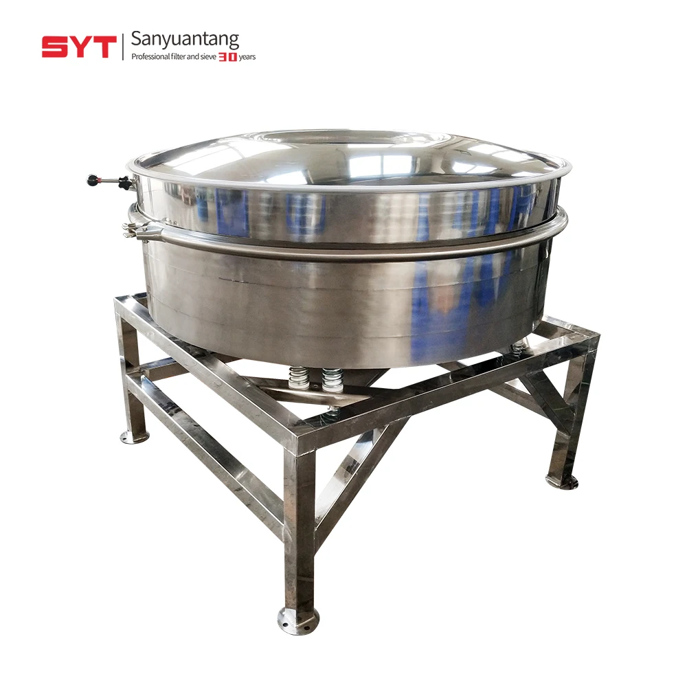 SY-600 Stainless Steel Vibrating Screen Industrial Flour Sifter Granular Powder Circular Vibratory Sifter Sieve Machine