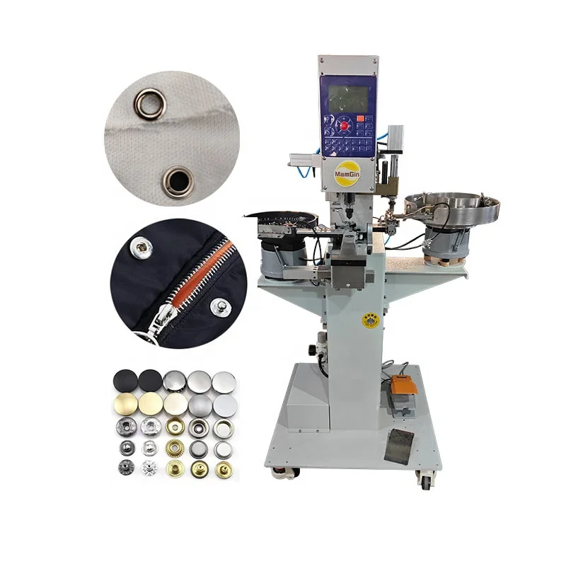 Automatic Metal Snap Button Attaching Machine