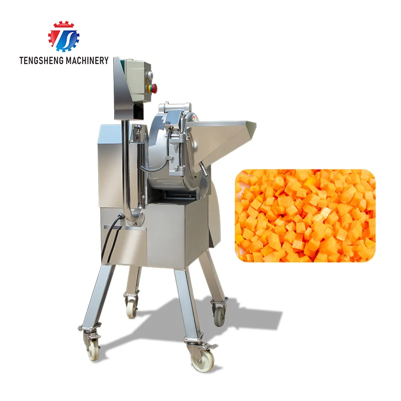 Food Processing Plant Stainless Steel High-Speed Dicing Slicing Cutting Machine for Central Kitchen (TS-Q180)