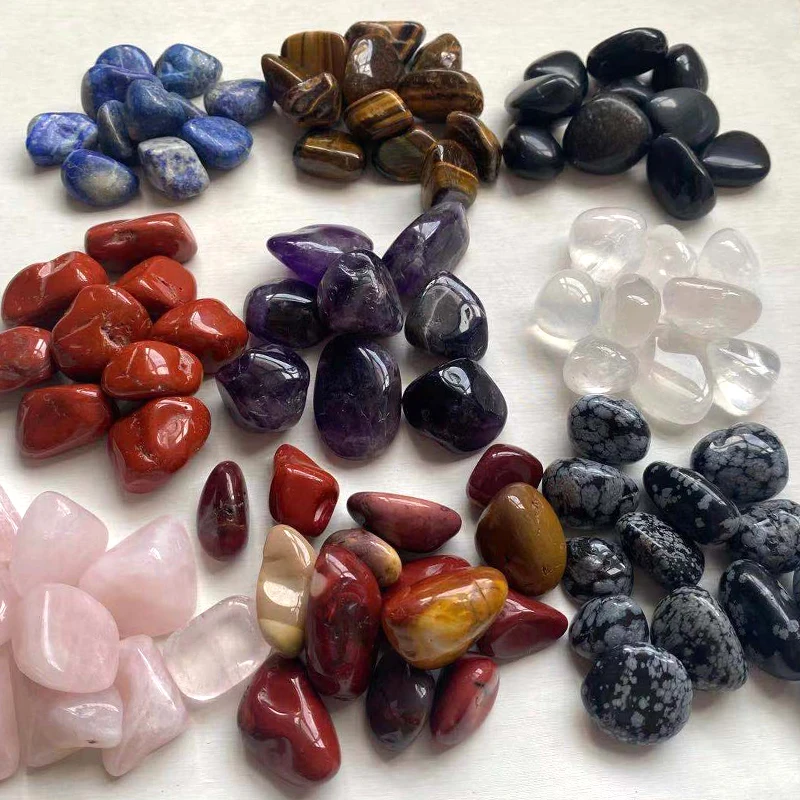 bulk wholesale chakra Crystal Gem stones Mixed Tumbled Stone Healing Reiki crystal tumble stone for home decoration