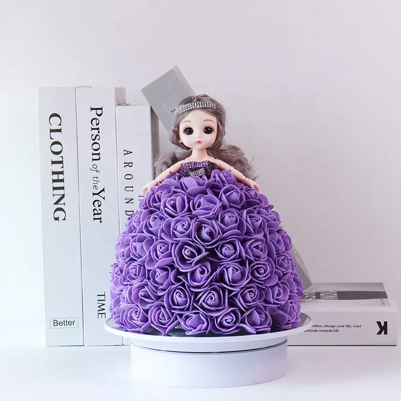 Personality Doll Rose Princess Series Bubble Flower Doll Wholesale Christmas Gift PE European and American New Home Decoration
