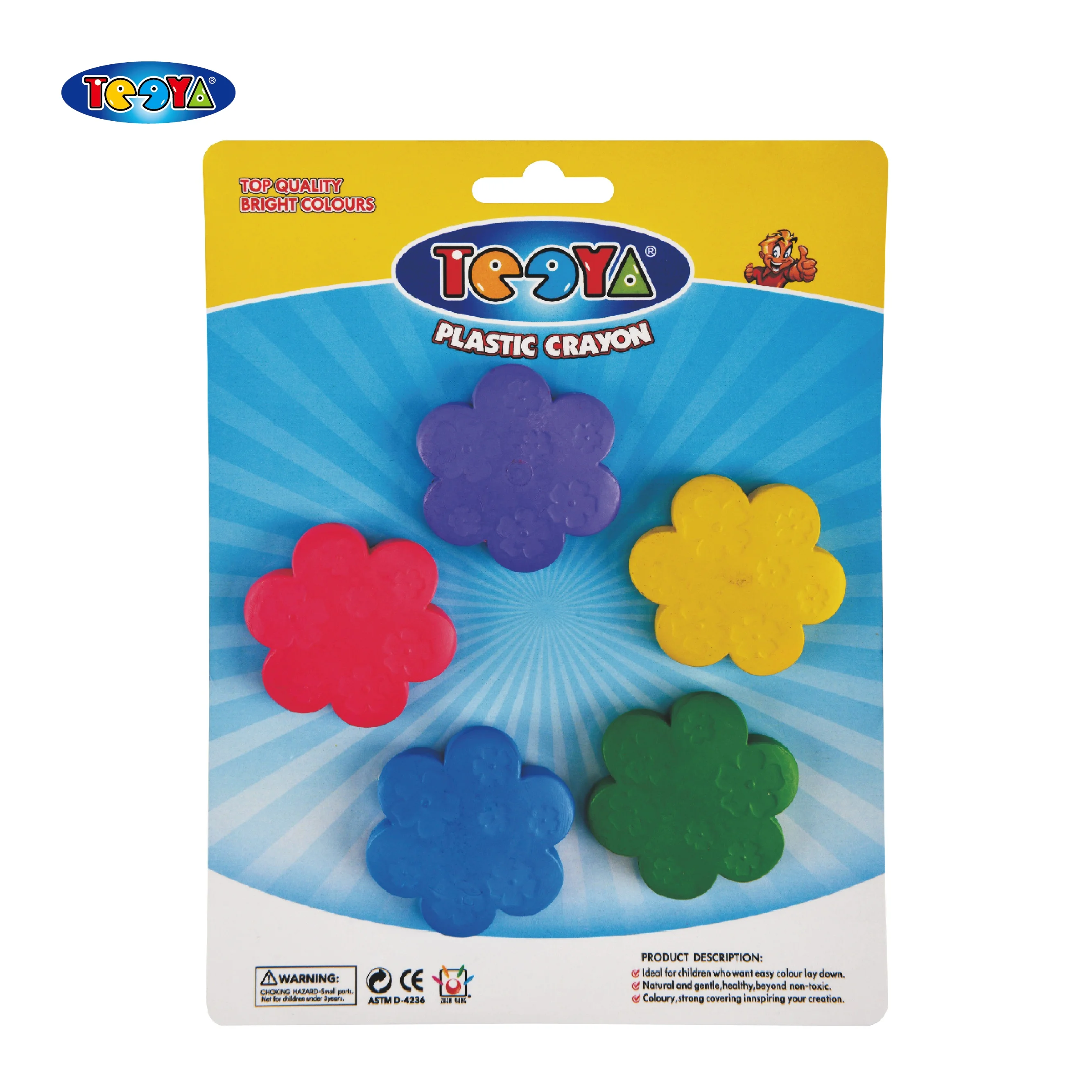DROP SHAPED CRAYON SET IN BLISTER PACK