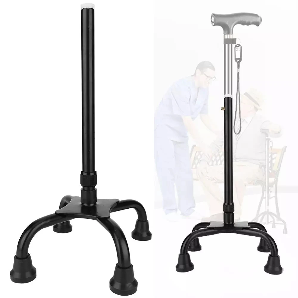Elderly Crutches Accessories Anti-slip Feet Covered Four-legged For Crutch Walking Staff Cane Support Brace Stick Quad Mobility