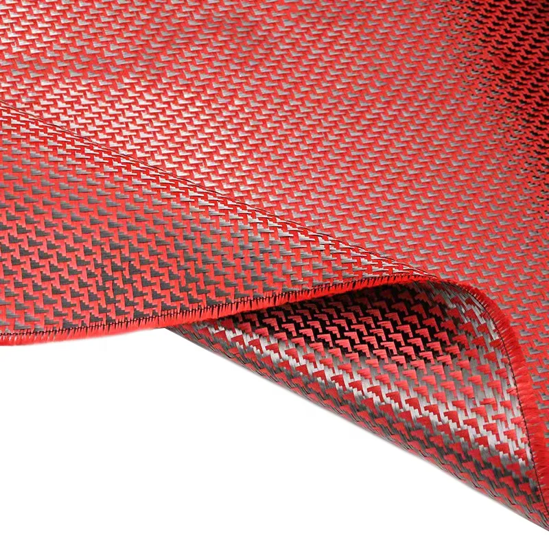 colored aramid fiber hybrid fabric carbon aramid fibre cloth