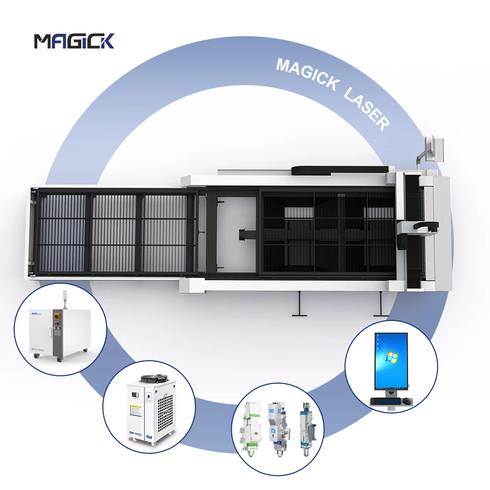 MKLASER Fiber Laser Cutting Machine 1000W-60000W Metal Laser Cutter Factory Sale For Stainless Steel