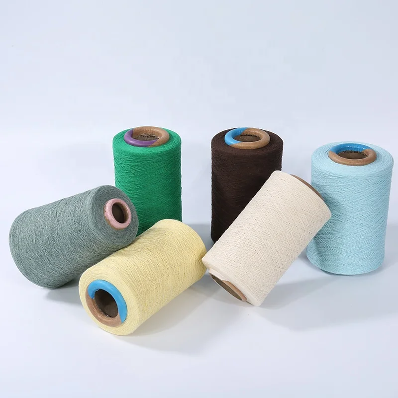 low price for carded knitting open end recycled cotton  yarn