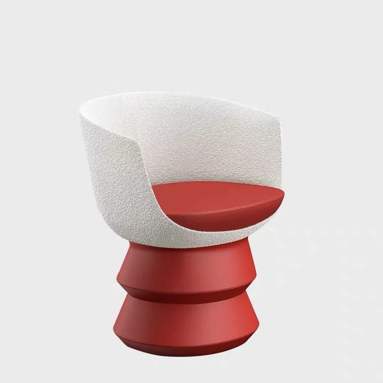 Italian designer fabric creative leisure chair fiberglass lounger chair for living room Dolls