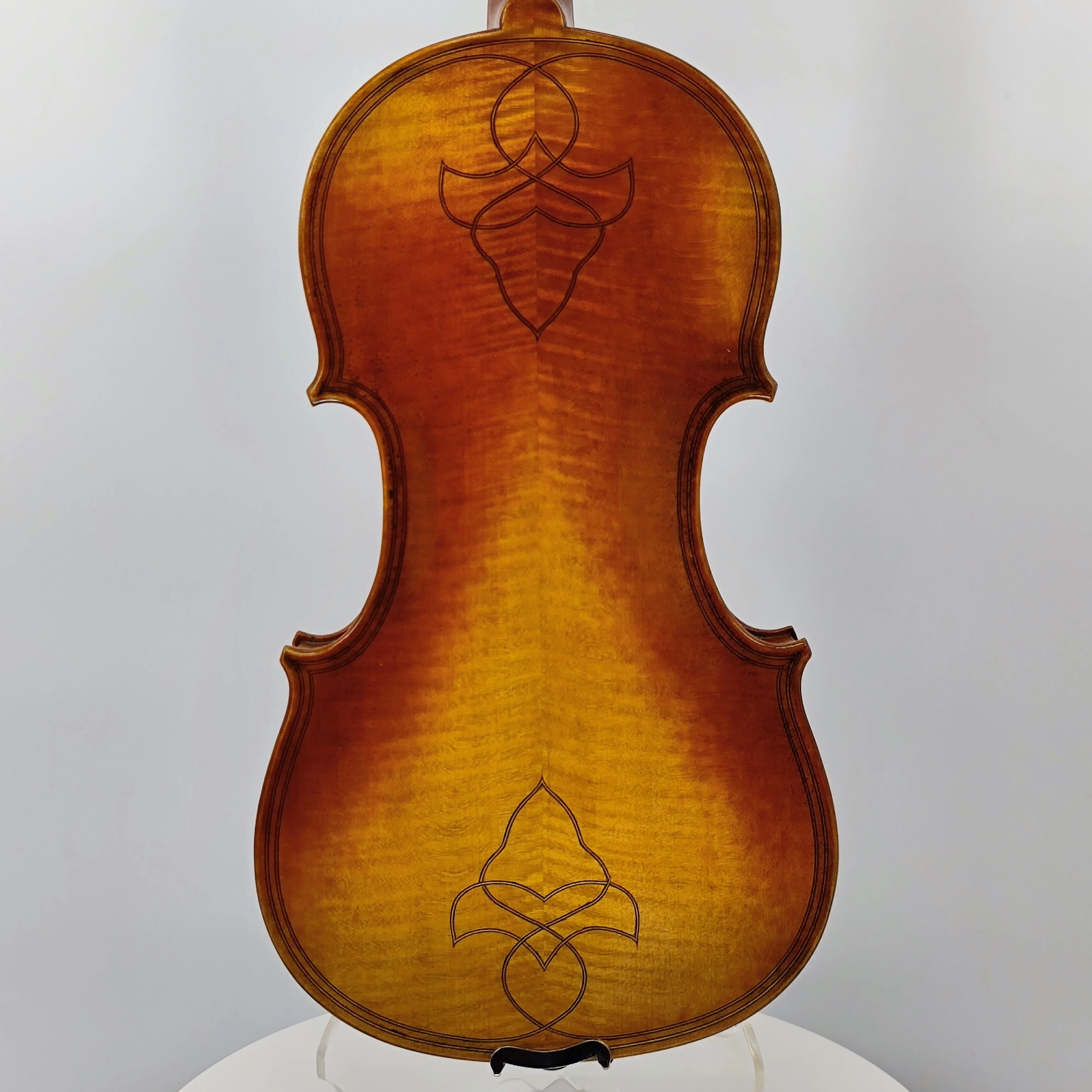 Best quality  Professional  Master Advanced  Nice color  handmade  Violin with carved patterns  4/4