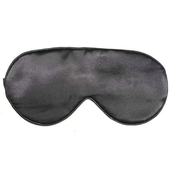 Charcole color 100% silk filling and silk outer fabric sleeping eye masks