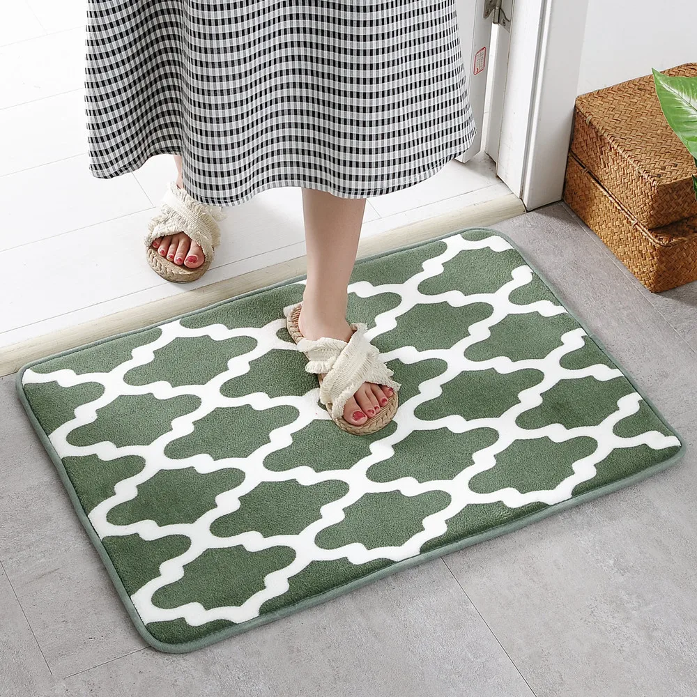 Wholesale Custom Super Soft Absorbent Memory Foam 2 Piece Bath Mat Sets