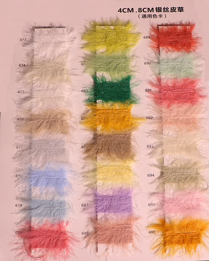 Factory Sales Fancy Sequined Yarn Fancy Yarn 8cm for Weaving Sweaters Socks Furs Scarves Handwork