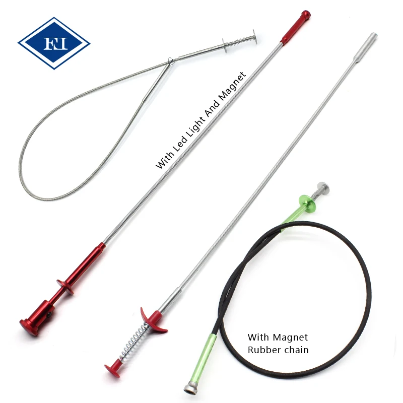 Drain Snake Cleaner Sticks Clog Remover Cleaning Tools Spring Pipe Dredging Flexible Pick Up Tool