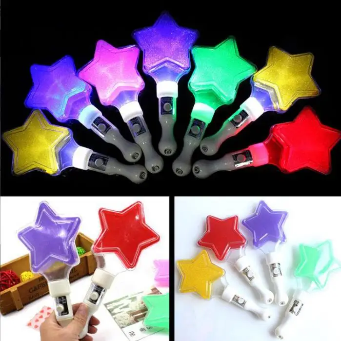 led light up star sticks