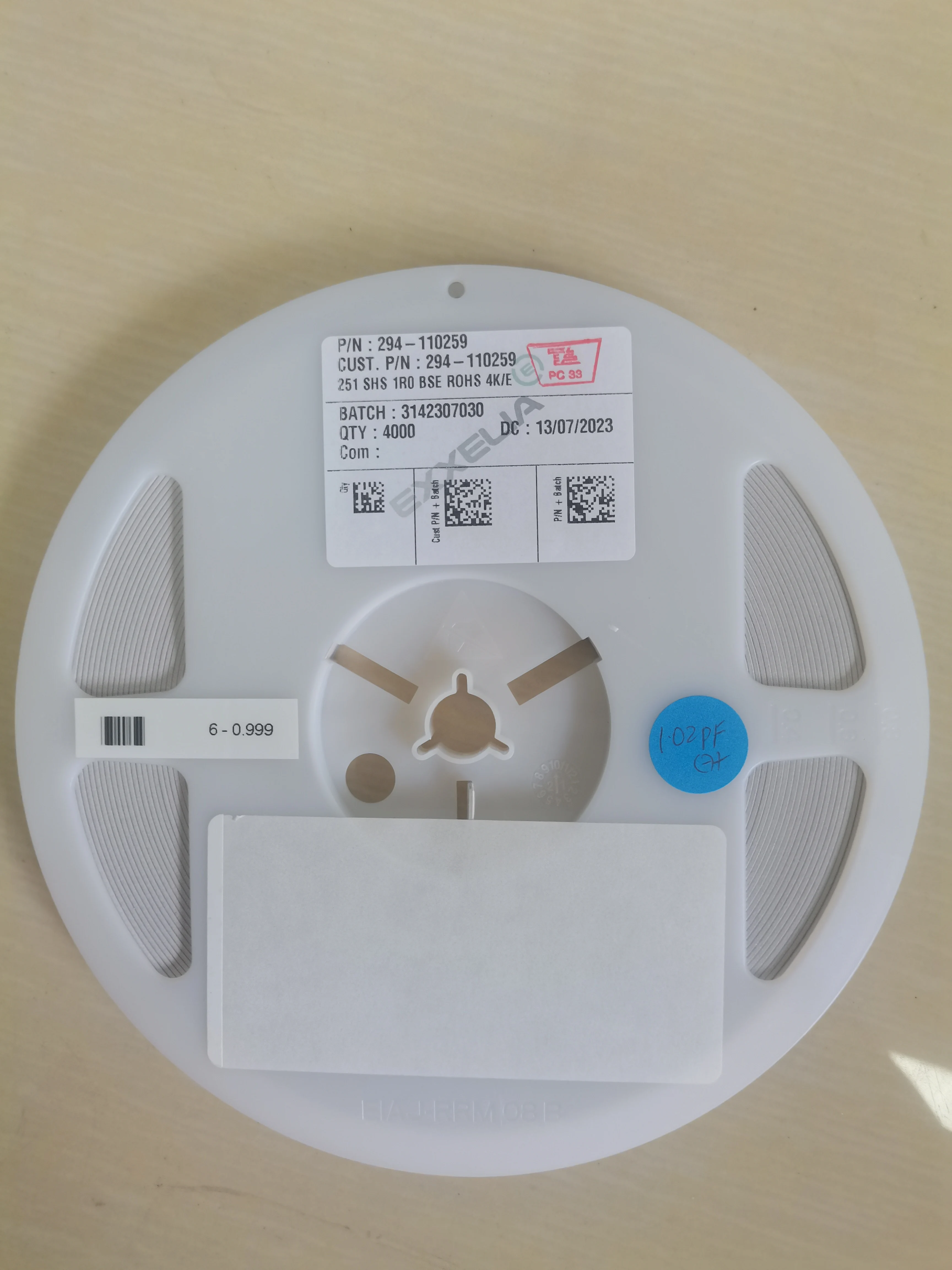 251SHF1R3BSE 1.3PF B ± 0.1PF 250V Размер 0805 высокочастотный многослойный конденсатор