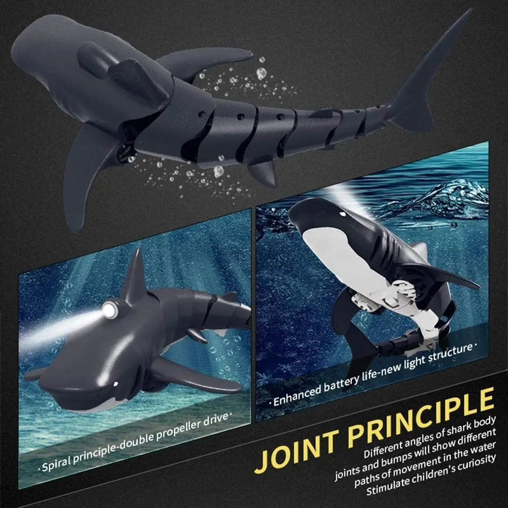 High Simulation Shark for Swimming Pool Great Gift RC Boat Toys