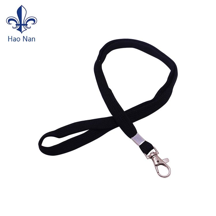 Рекламная акция, нейлоновый полиэфирный дизайн с принтом логотипа, шнурок-трубка, полый чистый черный цвет, тканевые шнурки на заказ