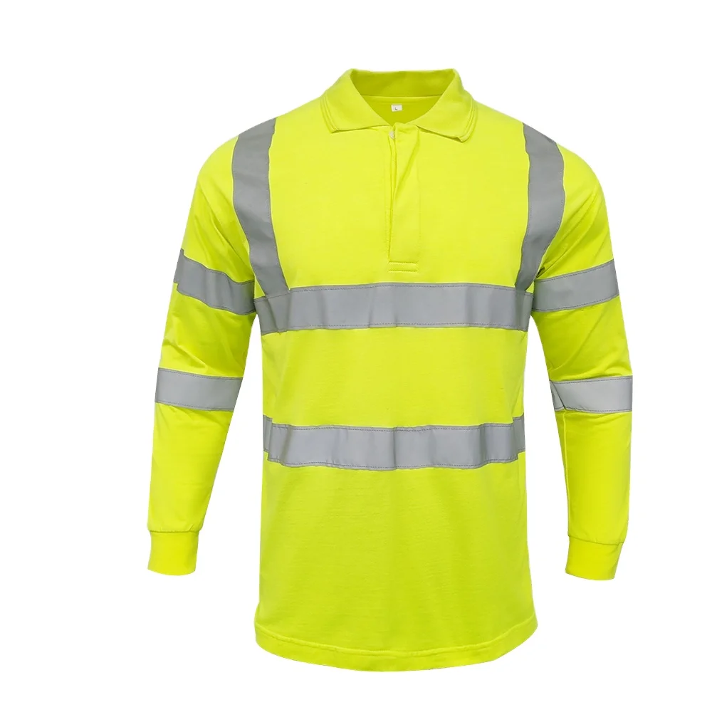 Reflective modacrylic fireproof workwear retardant polo flame shirt