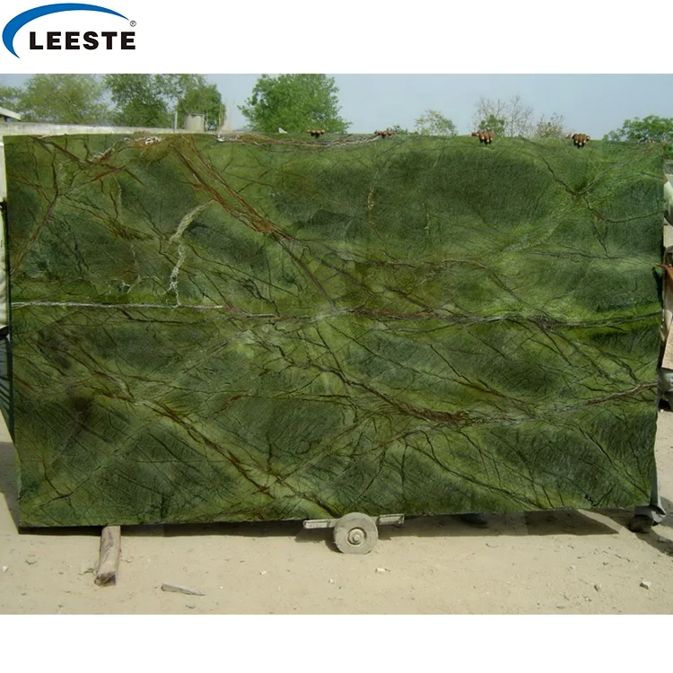 Biggest Factory Tropical Rainforest Green Marble Slab with Low Price