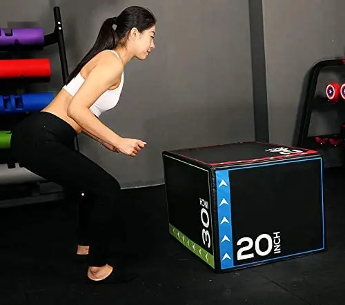Factory Customized Fitness Training Plyometric Plyo Box PU+EPE 3 in 1 Soft Jump Box