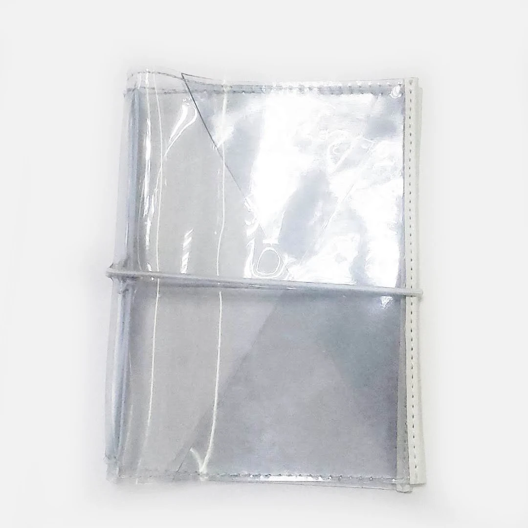 Hot Selling Soft Cover New Design A6 Transparent Book Cover with Elastic Band