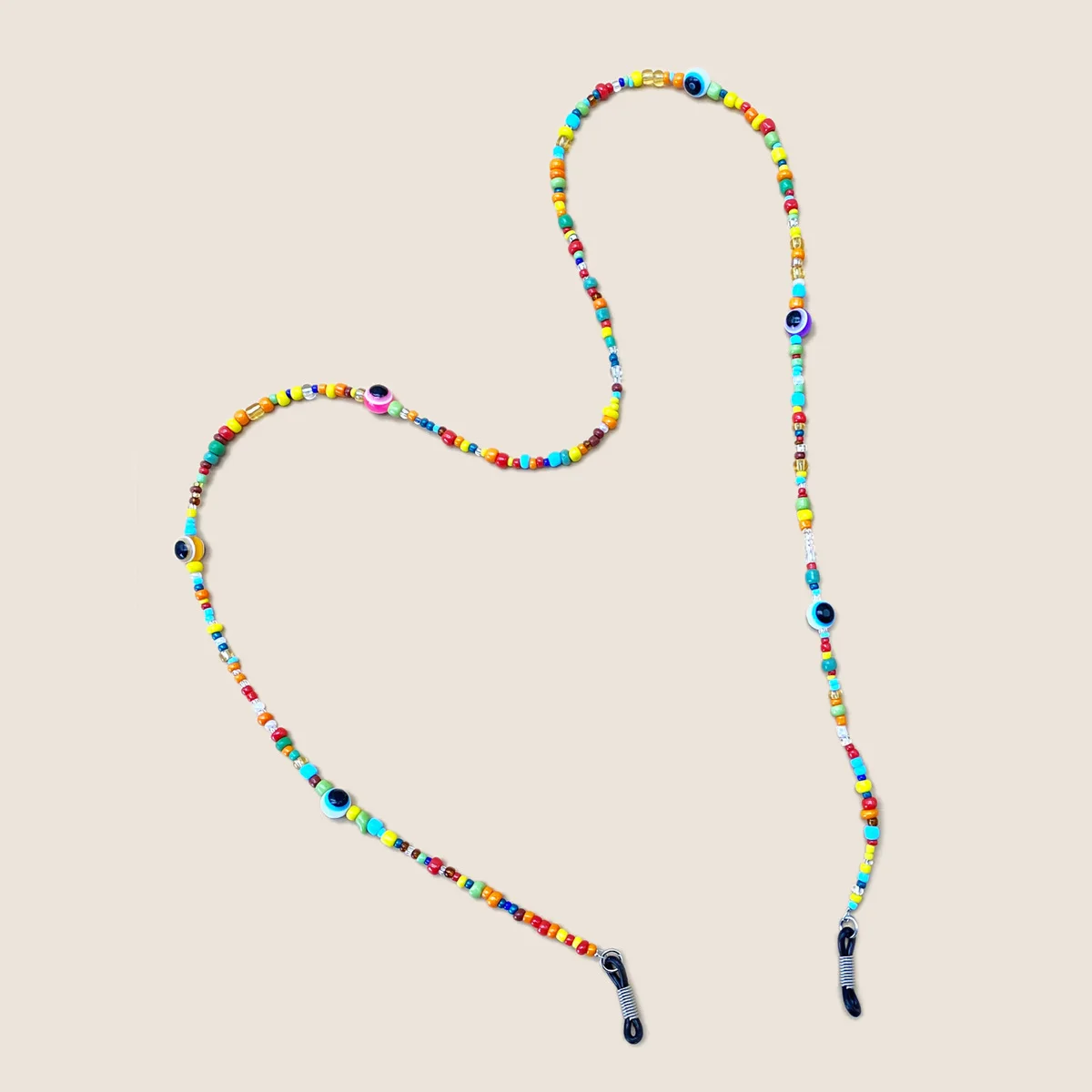 Vintage Colorful Eyeglass Chain Holder Neck Strap Fashion Seed Beaded Masking Chain Eyewear Chain Sunglasses