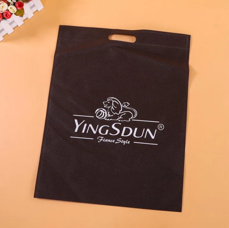 Recyclable Four-Finger Non-Woven Fabric Shopping Bags with Hot Stamping Surface Treatment for Small Clothing Packaging